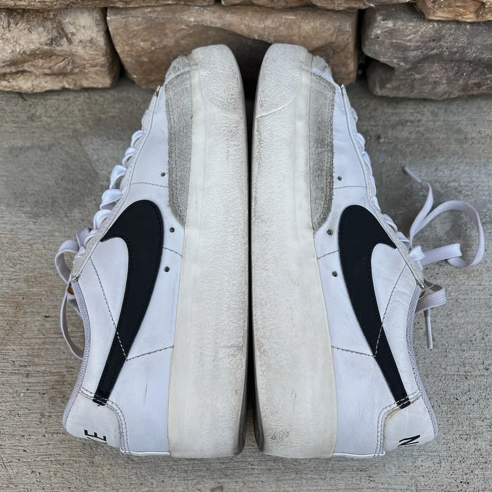 Nike Shoes Women Size 8.5 Blazer Low Platform White Sail Black DJ0292-101